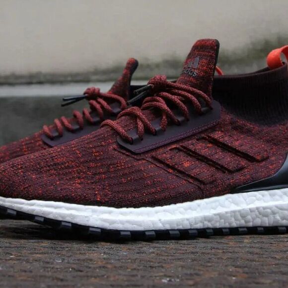NEW Adidas UltraBoost Mid All Terrain Burgundy Carbon Black Size Mens 12 S82035 main image 4